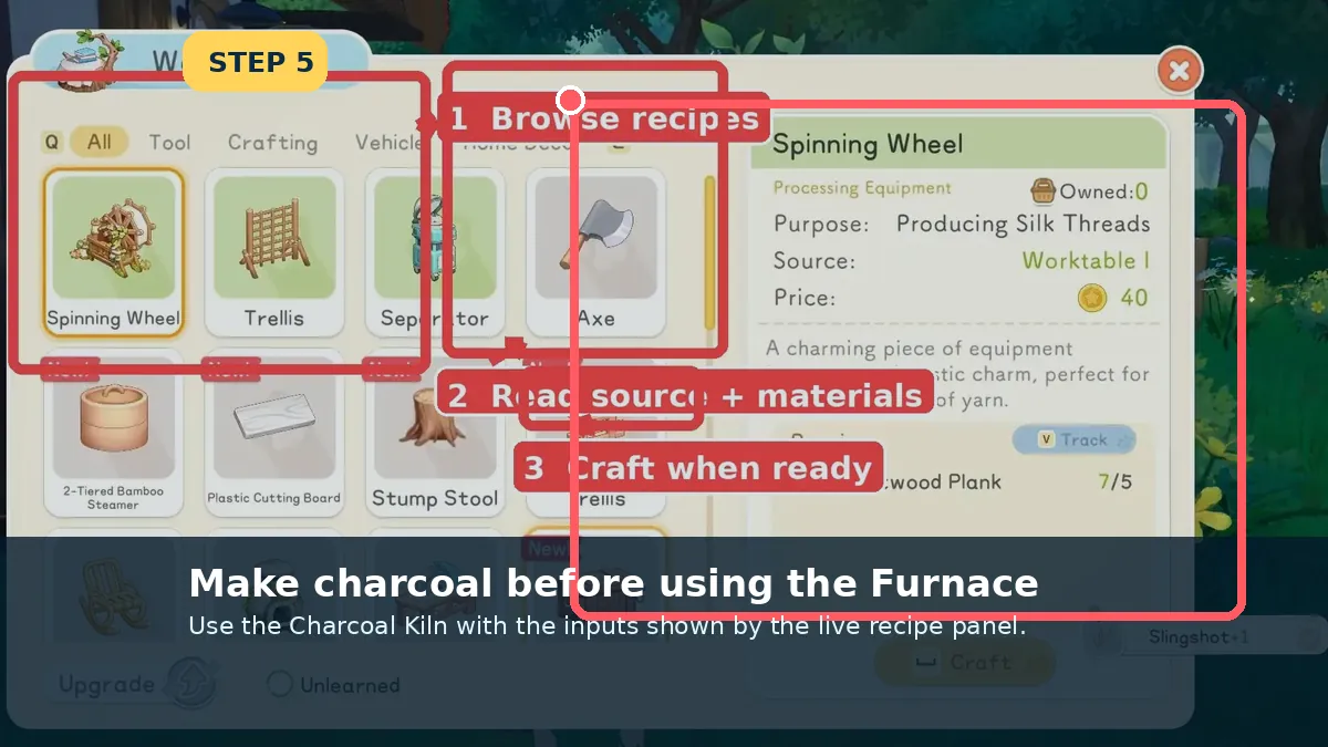Produce Charcoal first