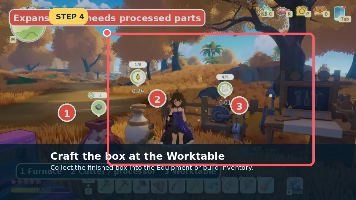 Craft and collect the box