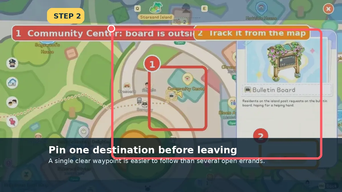 Pin one destination